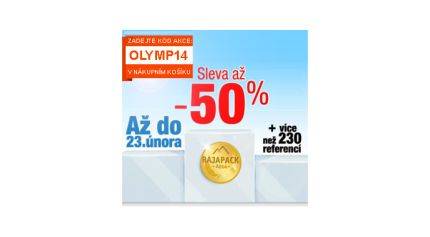 Až -50% na naše vítězné obalové šampiony